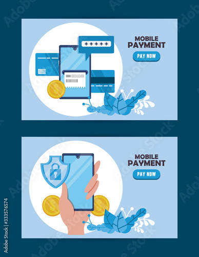 payment online technology with smartphones