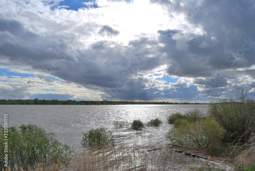 Spring high water on the Irtysh River