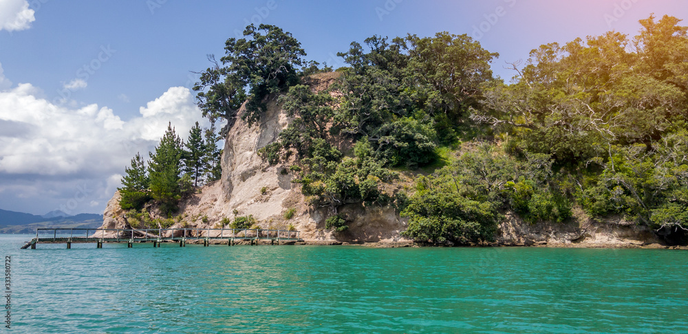 Obraz premium New Zealand coastline of the north island