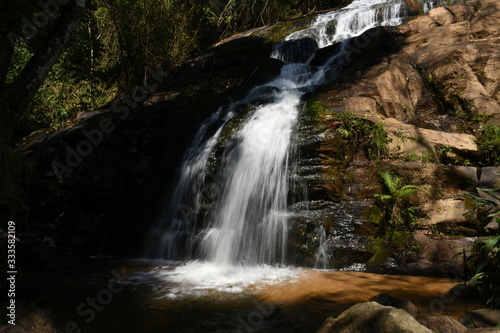 river water flowing on the stones