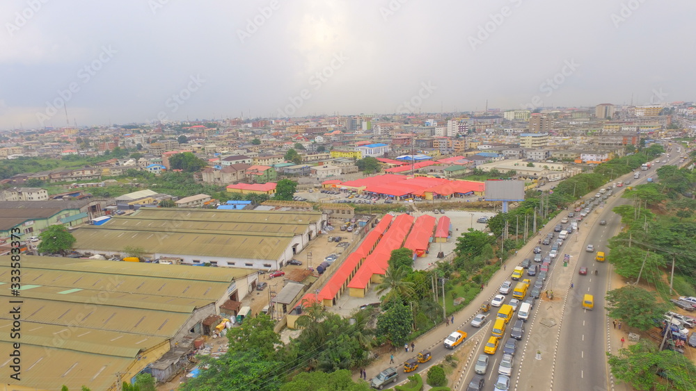 A modern market in Lagos Nigeria 