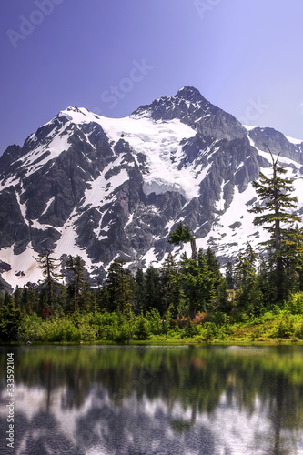Scenic landscape in Mount Baker national forest