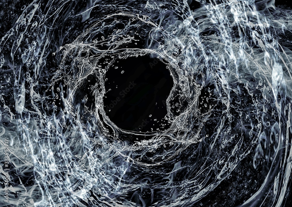 水が渦巻く抽象的な背景 Stock Photo | Adobe Stock