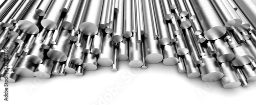 Stainless steel rods photo