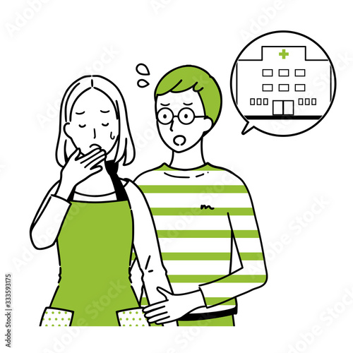 A man worried about partner 's bad physical condition.