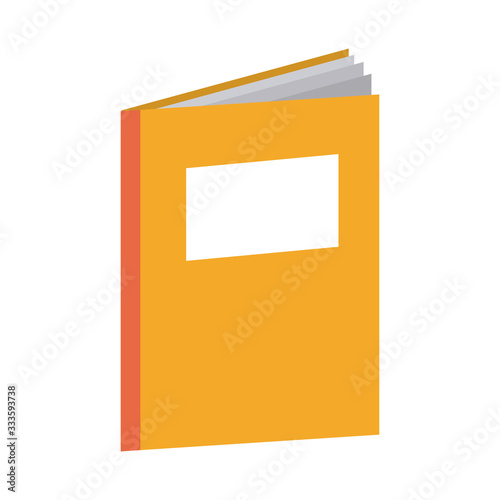 notebook learn school home education flat style icon