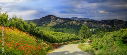 Panoramic view of winery near Leavenworth,Washington
