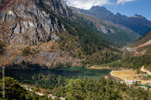 Sangetsar lake in the mountains, Arunachal, India
