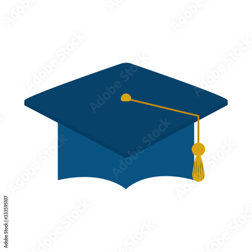 graduation hat success home education flat style icon