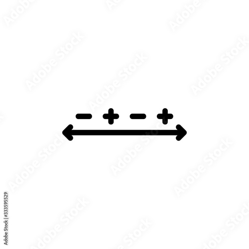 formula, interval and mathematics icon. Perfect for application, web, logo, game and presentation template. icon design line style