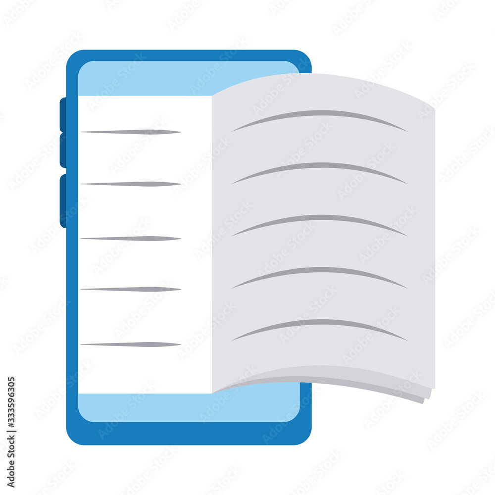 smartphone book homework home education flat style icon smartphone book homework home education flat style icon