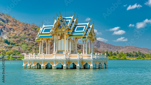 Royal gazebo on the lake in Hua hin Thailand