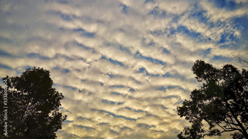 Clouds in the sky during twilight. Clouds in the sky during twilight.
