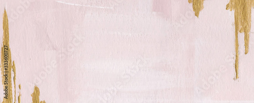 pink pastel with gold foil ...