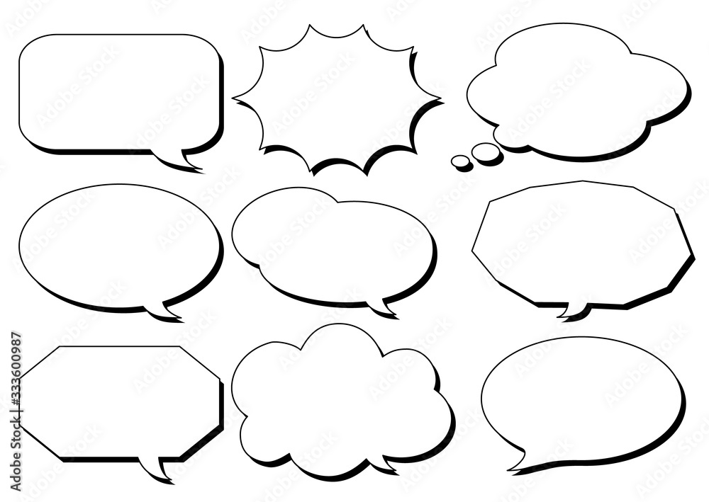 Fototapeta premium フキダシ04