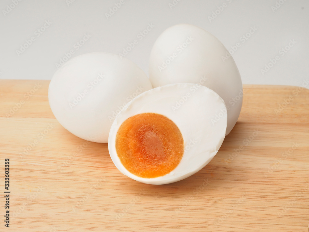 Wall Mural Salted egg yolk powder with salted eggs