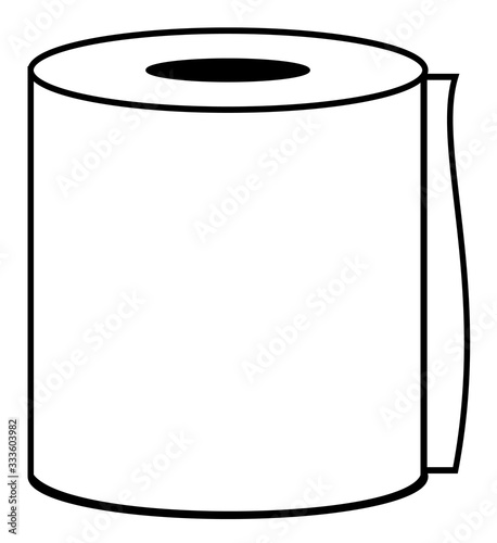 Full toilet paper roll