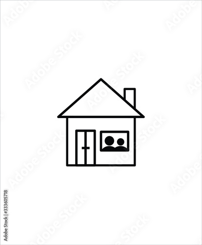 self isolation flat icon,vector best flat design icon.