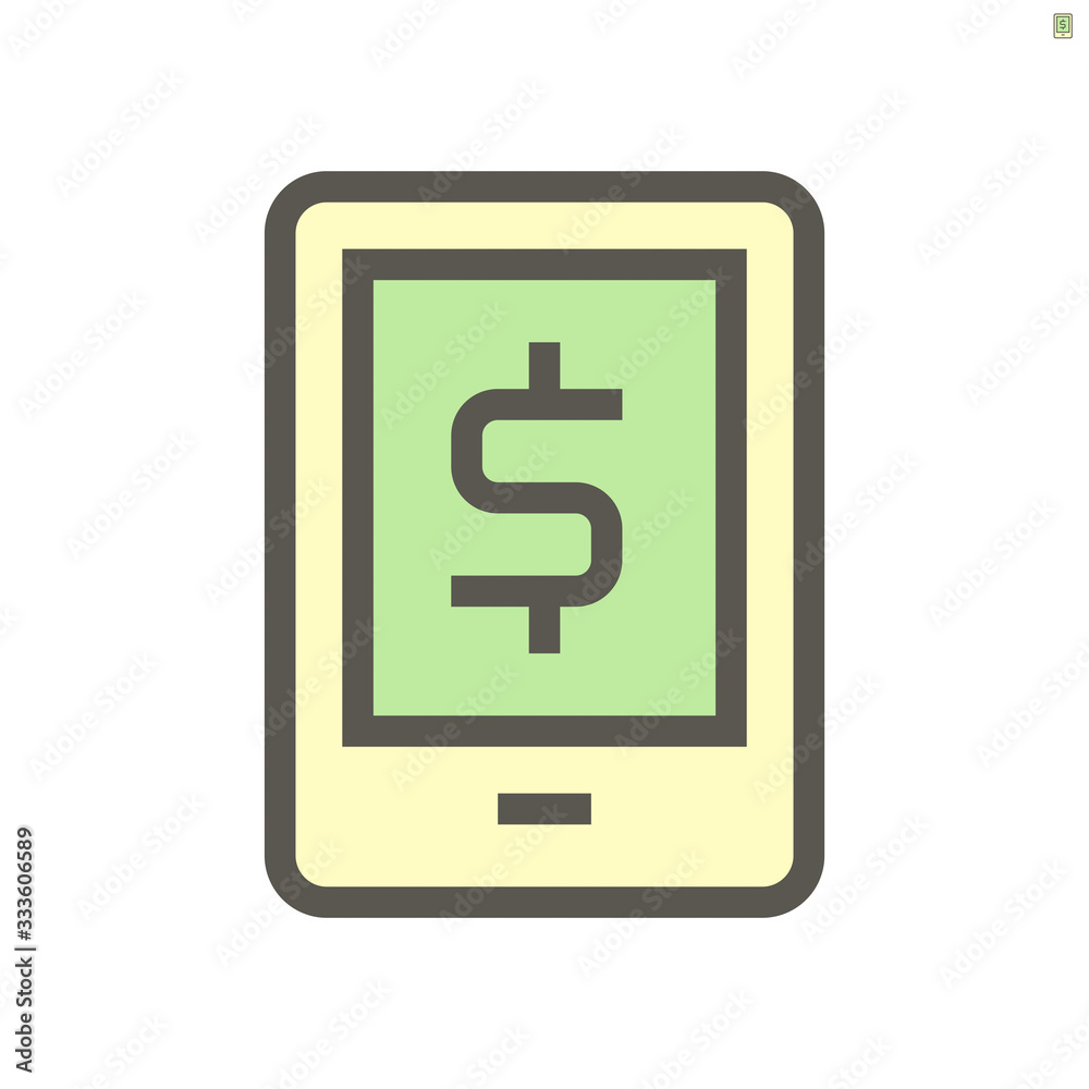 Online mobile banking vector icon design, 48X48 pixel perfect and editable stroke. Online mobile banking vector icon design, 48X48 pixel perfect and editable stroke.