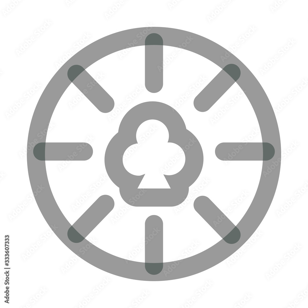 casino chips with clover multiply line style casino chips with clover multiply line style