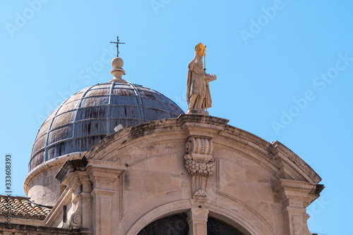 Croatia. Saint Blaise Church Detail in Dubrovnik photo