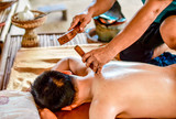 Hammering the lines to relax is an ancient massage method in northern Thailand.