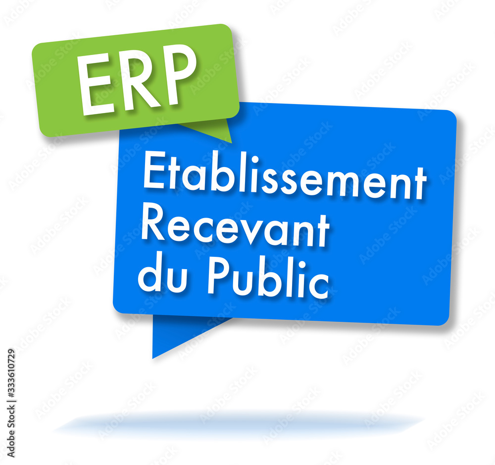 French ERP initials in colored bubbles French ERP initials in colored bubbles