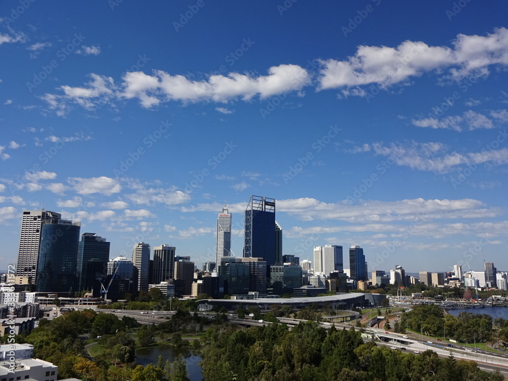 The view of Perth City in Australia