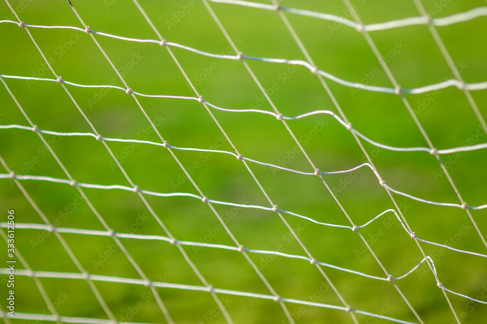 Football or soccer net with blured background Football or soccer net with blured background