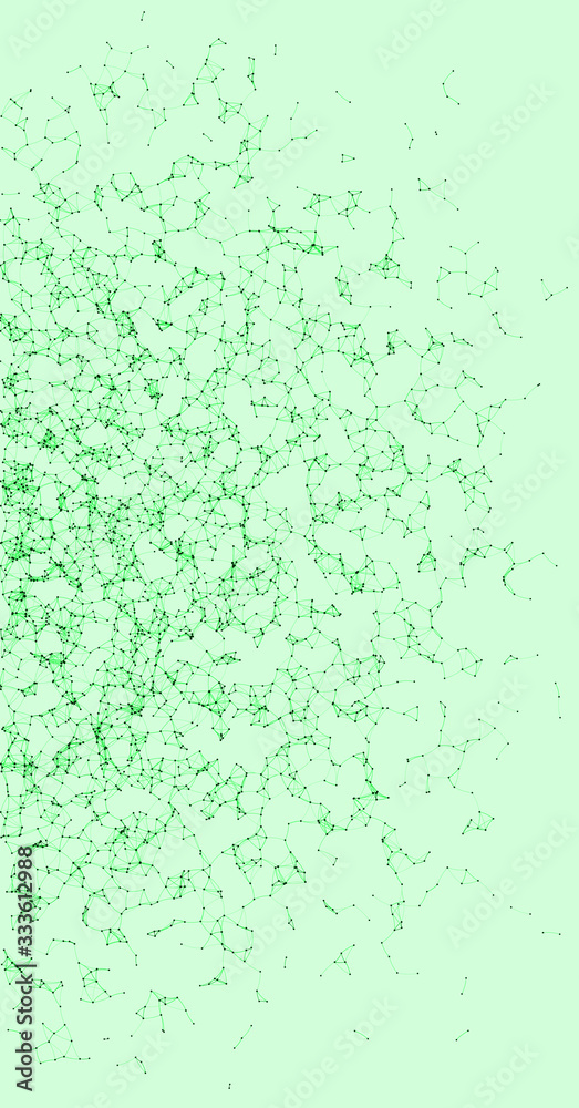 Network Mesh Procedural Art background illustration