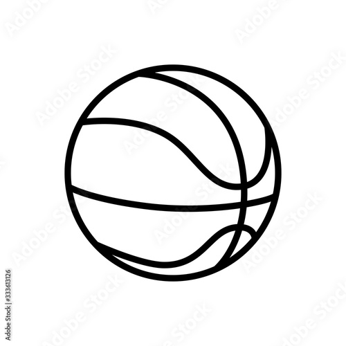 Basketball icon vector, in trendy flat style.