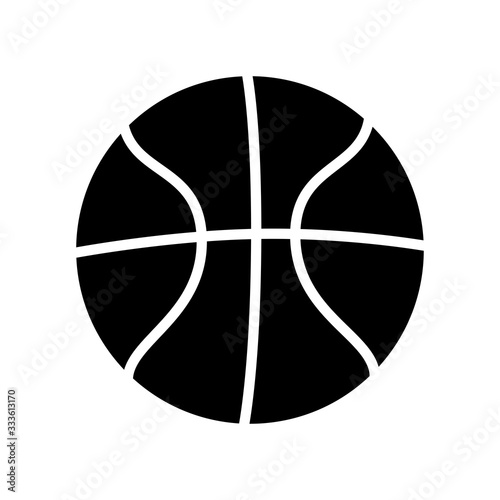 Basketball icon vector, in trendy flat style.