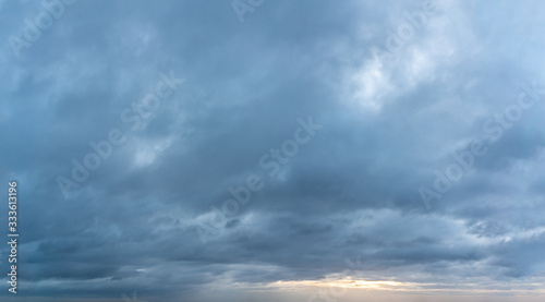 Fantastic clouds at sunrise