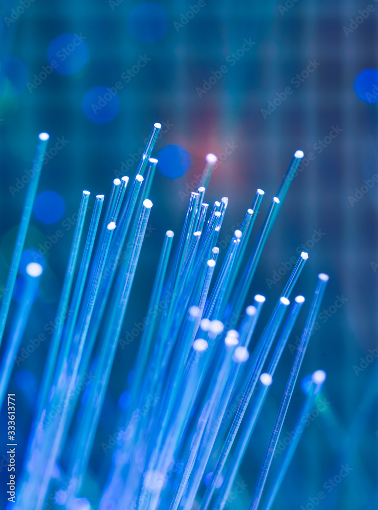 optical fibres dinamic flying from deep on technology background optical fibres dinamic flying from deep on technology background