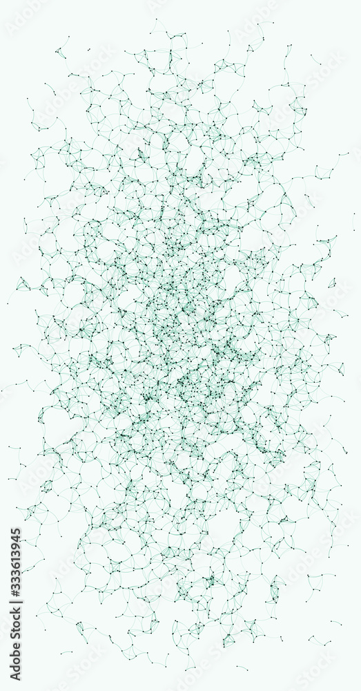 Network Mesh Procedural Art background illustration