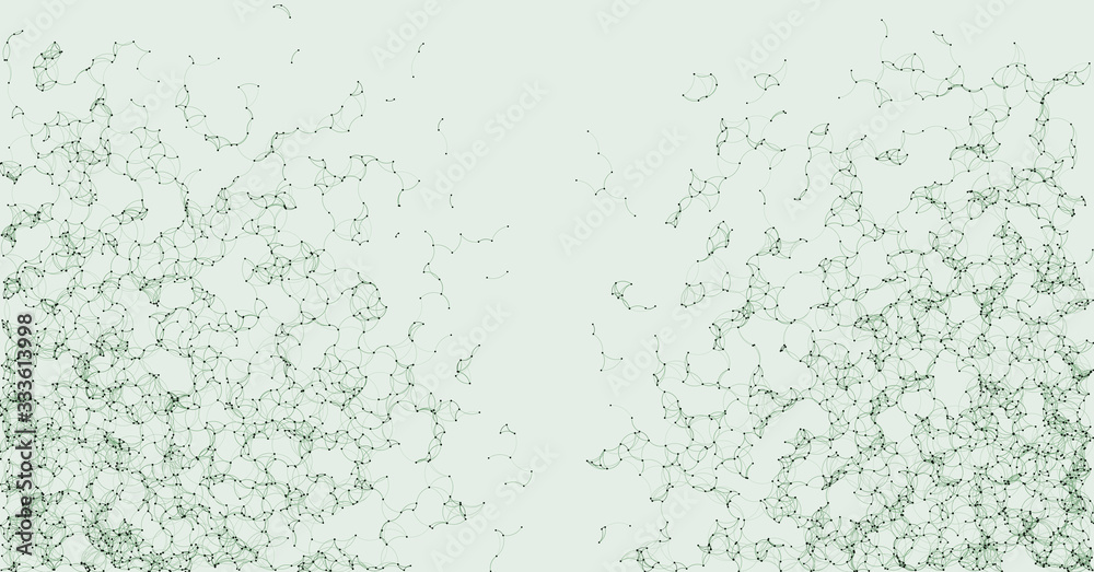 Network Mesh Procedural Art background illustration