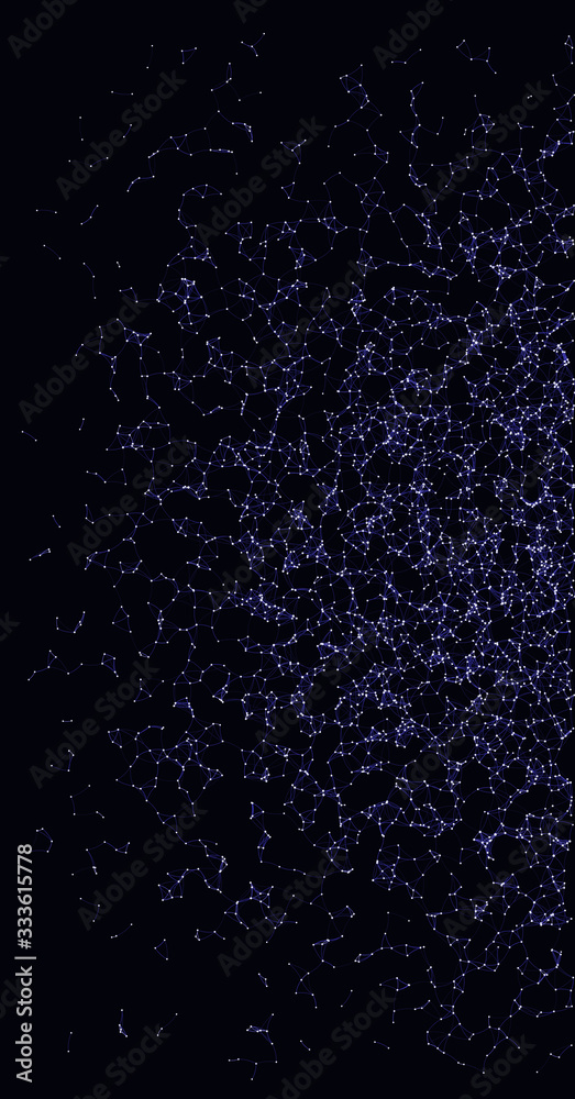 Obraz premium Network Mesh Procedural Art background illustration