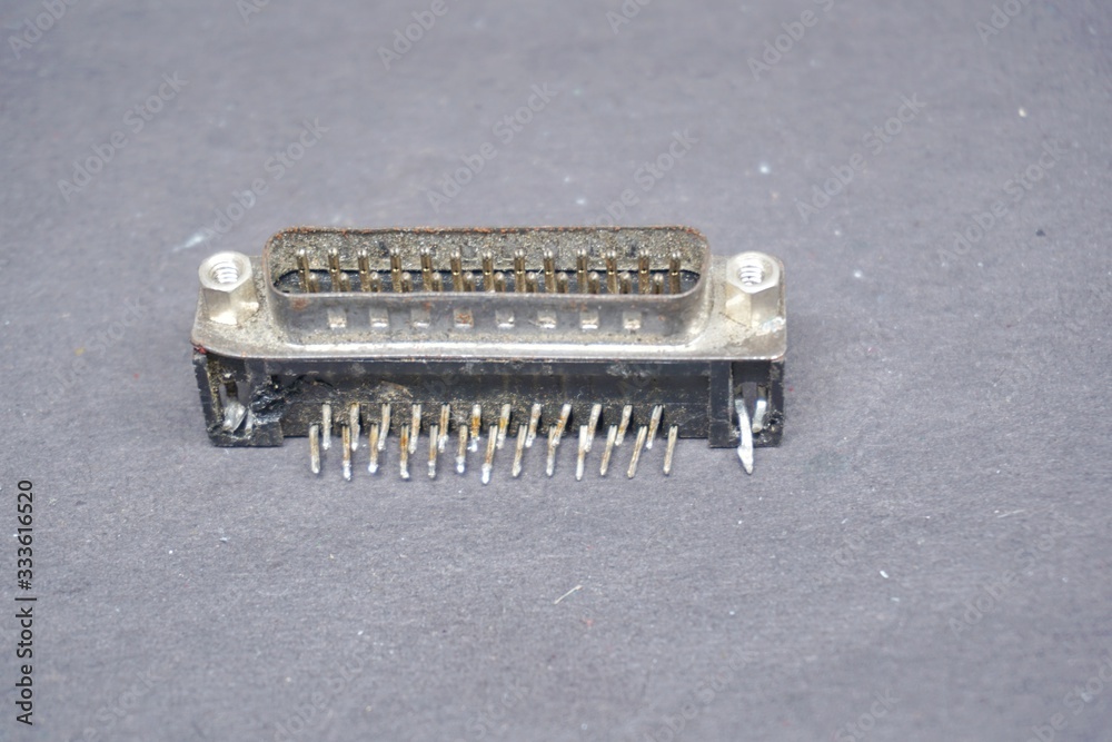 computer parallel port Stock Photo Adobe Stock