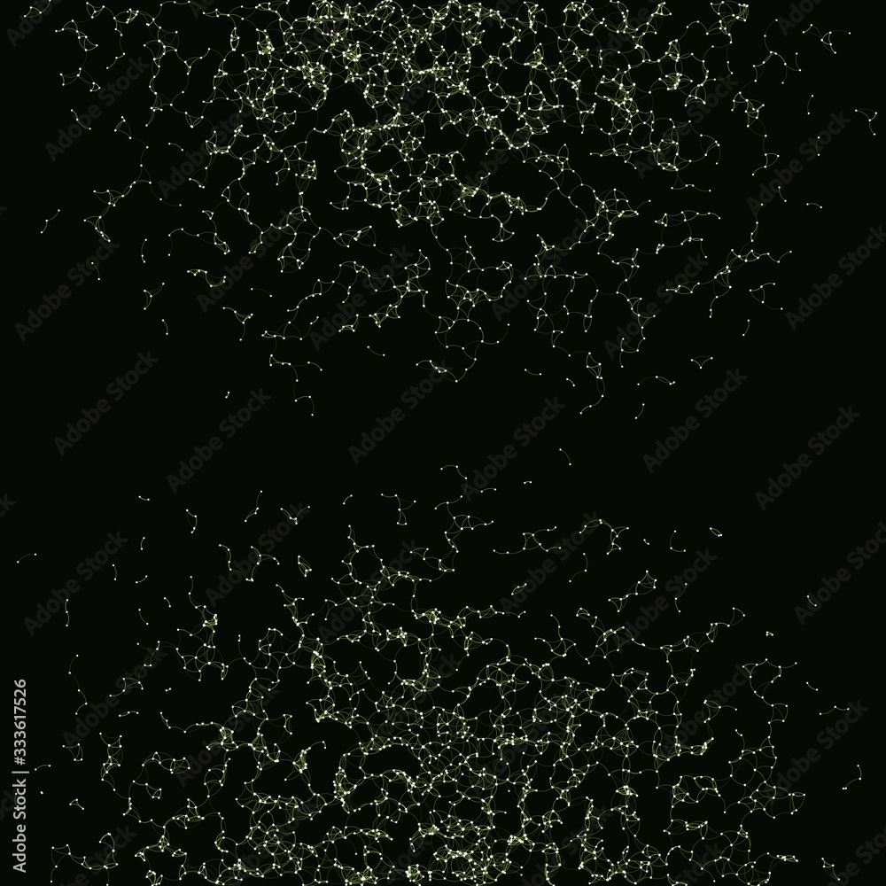 Obraz premium Network Mesh Procedural Art background illustration