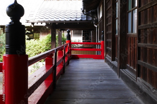 土肥温泉、清雲寺の回廊