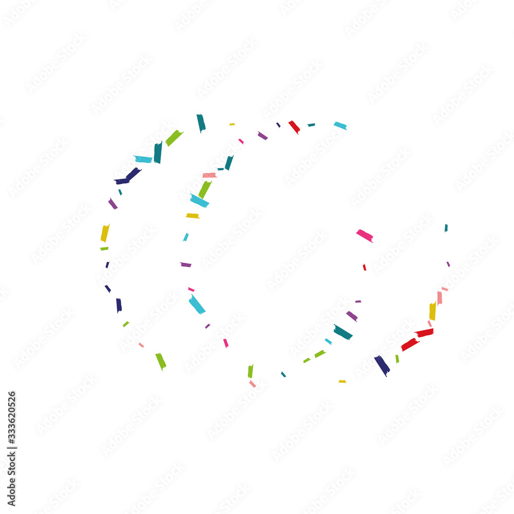 Obraz premium Color Fun Shine Illustration. Splash Background. Confetti Transparent Design. Rainbow Carnaval Backdrop.