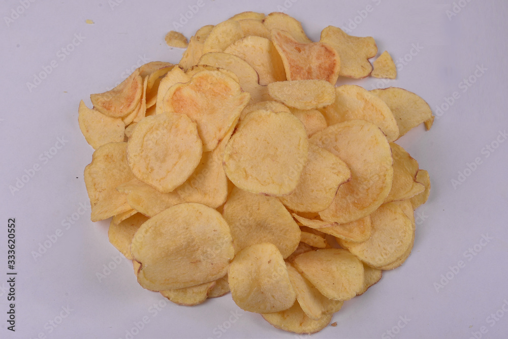 typical indian salty potato chips image