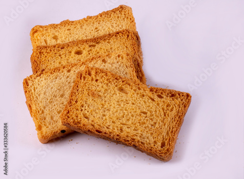 crunchy crispy isolated rusk image