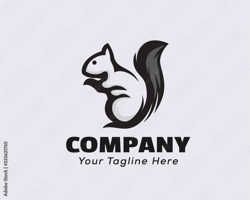 simple drawing art style squirrel logo design inspiration simple drawing art style squirrel logo design inspiration