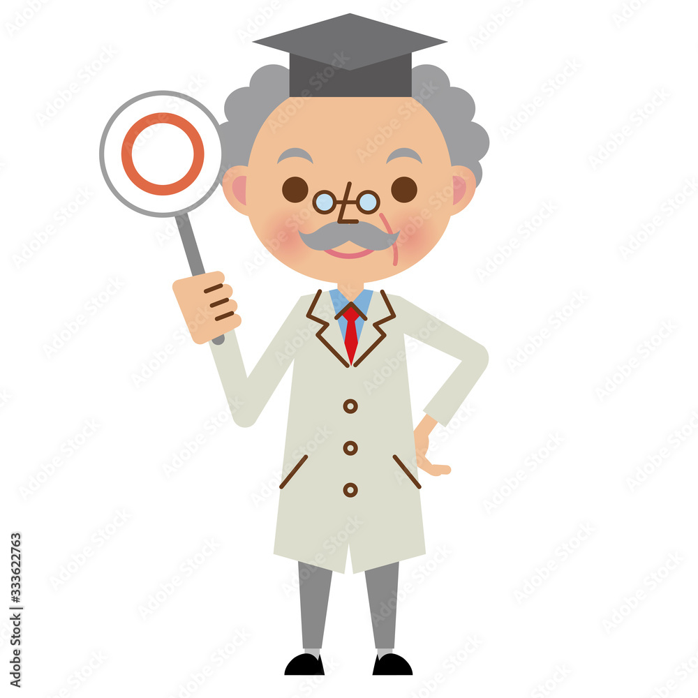 博士のOK・正解イメージ