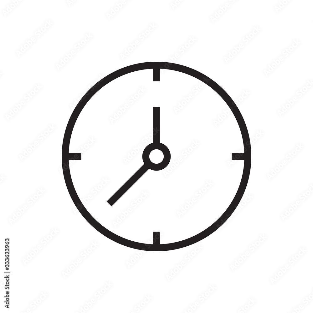 Clock icon vector Clock icon vector