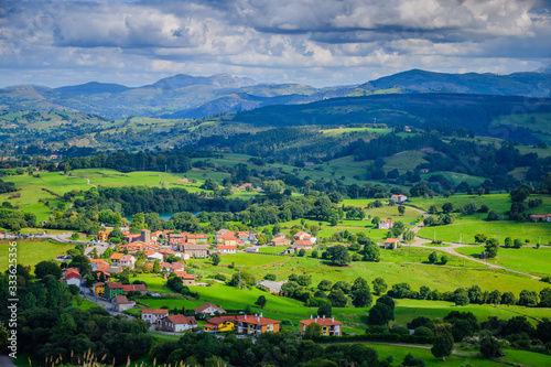 Stunning landscape in the Cabarceno nature park. Cantabria. Northern coast of Spain