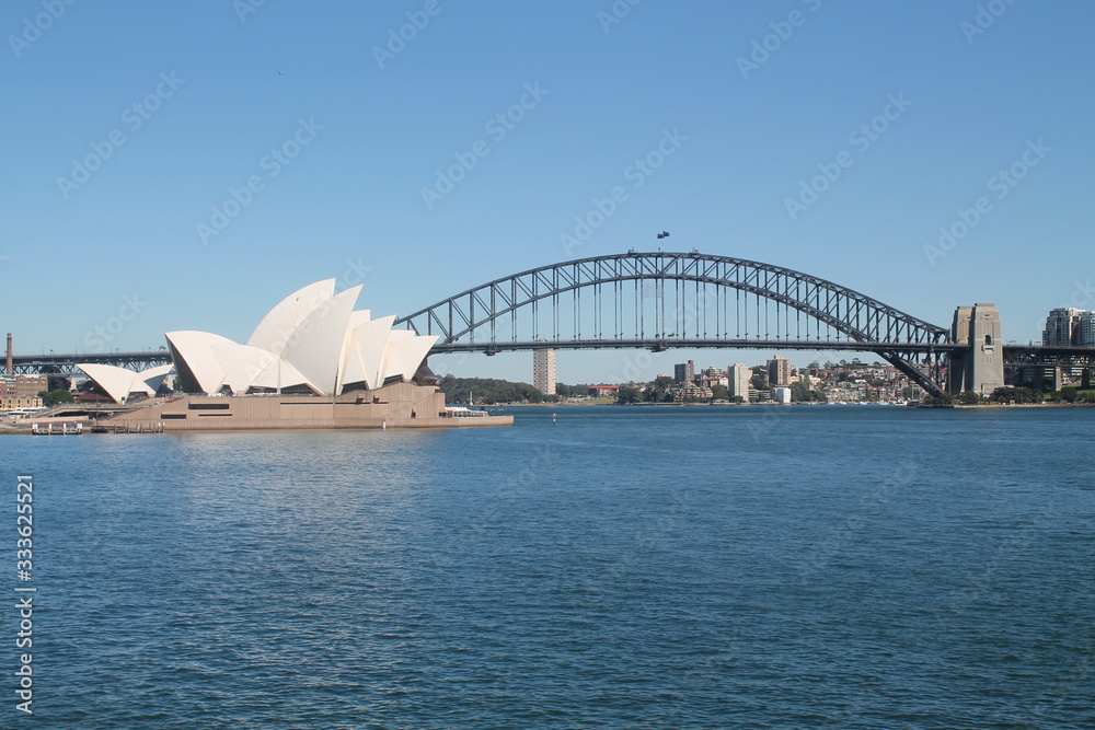 Fototapeta premium Panoramę centrum miasta Sydney w Australii