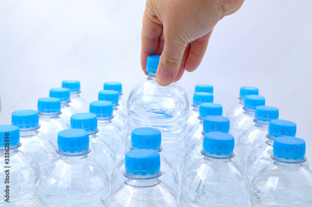 Pack of Plastic bottle isolated on white background Pack of Plastic bottle isolated on white background