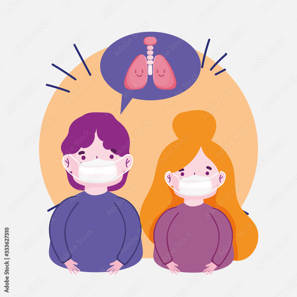 covid 19 coronavirus pandemic, boy and girl wearing prevent mask covid 19 coronavirus pandemic, boy and girl wearing prevent mask